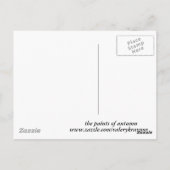 Herbstschmerzen Postkarte (Rückseite)