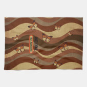 Herbstschmetterlinge Geschirrtuch (Horizontal)