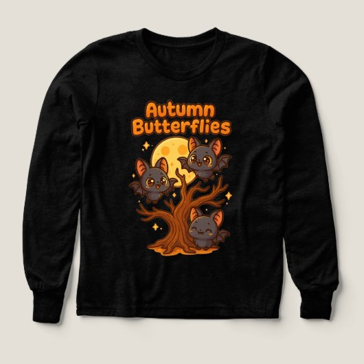 Herbstschmetterlinge – Whimsical Fledermaus-Illust (Design Vorderseite)