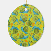 Herbstschnecken Keramik Ornament (Links)