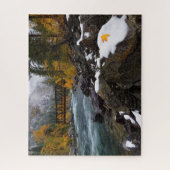 Herbstschnee entlang der Wenatchee Fluss nahe Leav Puzzle (Vertikal)