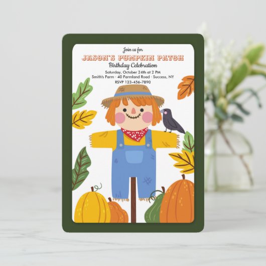 Herbstschock Einladung (Stehend Vorderseite)