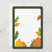 Herbstschock Einladung (Rückseite)