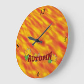 Herbstschönheit - große wanduhr (Winkel)