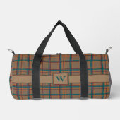 Herbstschrei Kariert Duffle Bag (Vorderseite)