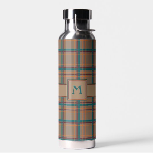 Herbstschrei Kariert Trinkflasche (Links)