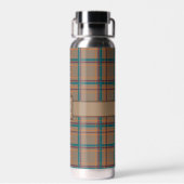 Herbstschrei Kariert Trinkflasche (Rückseite)