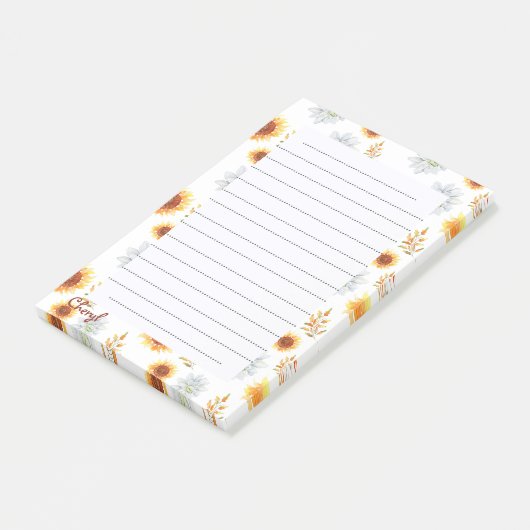 Herbstschule Post-it Klebezettel (angewinkelt)