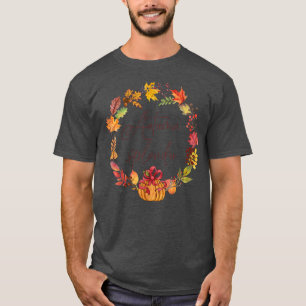 Herbstschuppen Niedliche Herbstlaub Herbstpumpen W T-Shirt