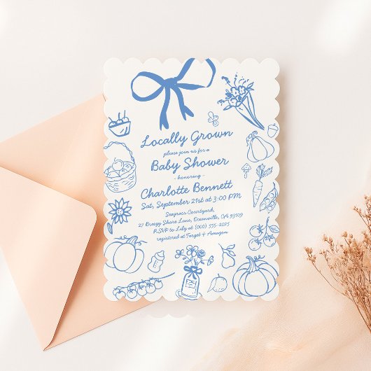 Herbstschuppung für die örtlich angebaute Pumpkin- Einladung