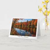 Herbstschwan Karte (Gelbe Blume)