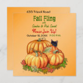 Herbstschwung Einladung (Vorne/Hinten)