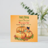 Herbstschwung Einladung (Stehend Vorderseite)