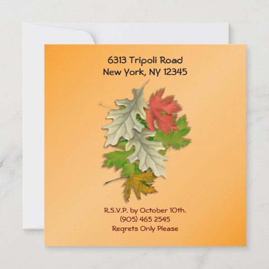 Herbstschwung Einladung (Rückseite)