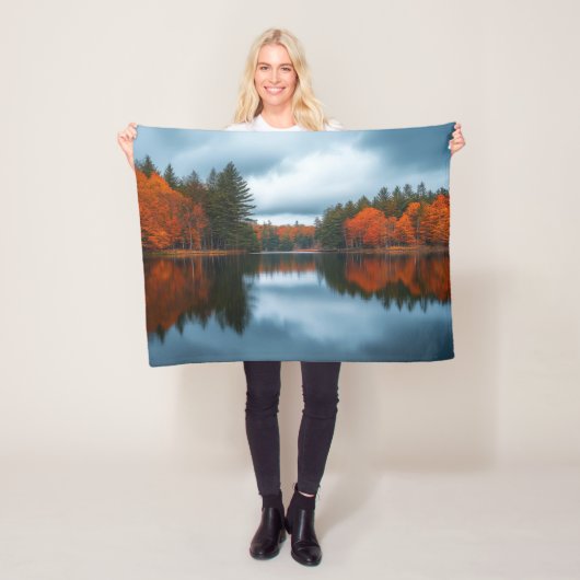 Herbstsee Fleecedecke (Beispiel)