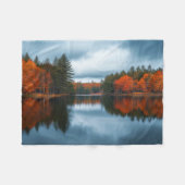 Herbstsee Fleecedecke (Vorderseite (Horizontal))