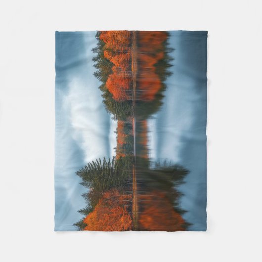 Herbstsee Fleecedecke (Vorderseite)