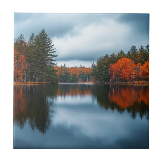 Herbstsee Fliese (Vorderseite)