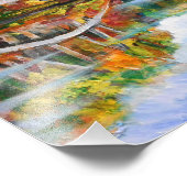 Herbstsee Fotodruck (Ecke)