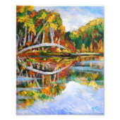 Herbstsee Fotodruck (Vorne)