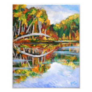 Herbstsee Fotodruck