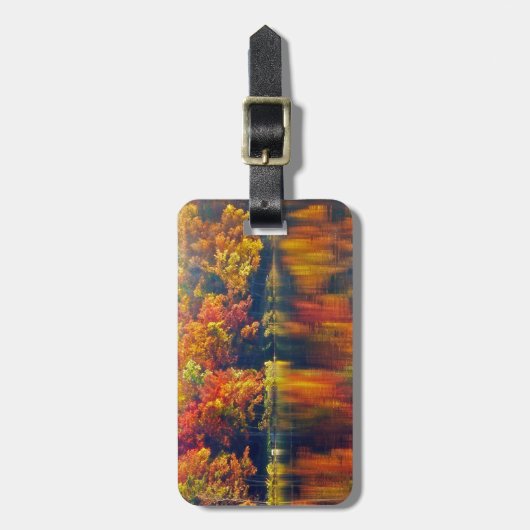 Herbstsee Gepäckanhänger (Vorderseite vertikal)