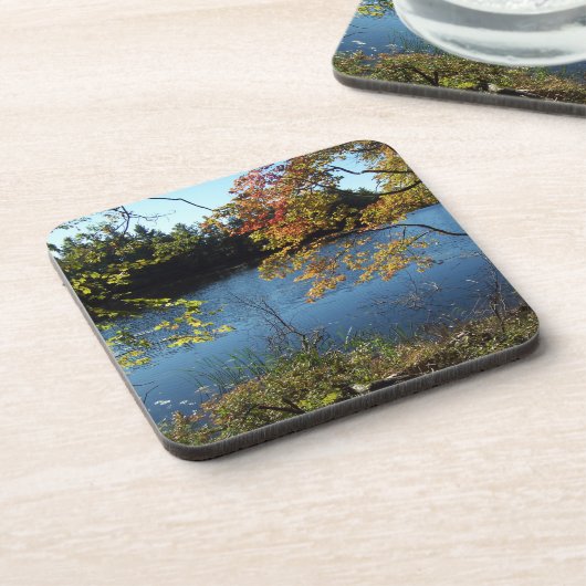 Herbstsee Getränkeuntersetzer (Linke Seite)