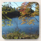 Herbstsee Getränkeuntersetzer (Vorderseite)