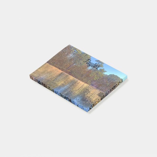 Herbstsee in Jungfrau Post-it Klebezettel (angewinkelt)