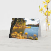 Herbstsee Karte (Gelbe Blume)