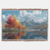 Herbstsee-Kreuzblanket Decke (Vorderseite)