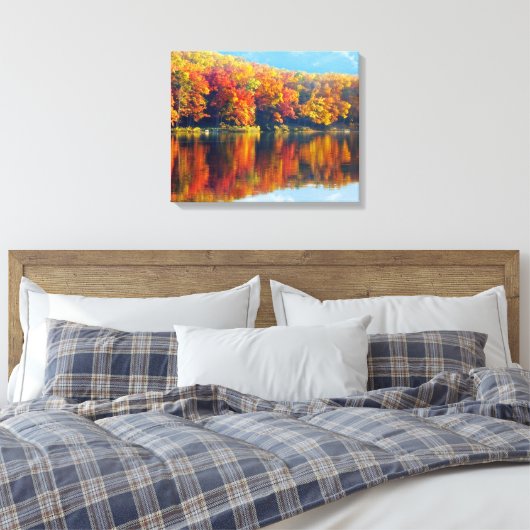 Herbstsee Leinwanddruck (Insitu (Schlafzimmer))