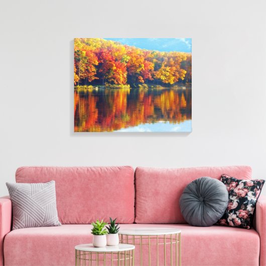 Herbstsee Leinwanddruck (Insitu (Wohnzimmer))