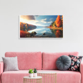 Herbstsee Leinwanddruck (Insitu (Wohnzimmer))