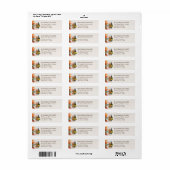 Herbstsee neutrales Wald Retour-Adresse-Etikett (Vorne)