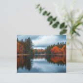 Herbstsee Postkarte (Stehend Vorderseite)