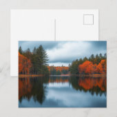Herbstsee Postkarte (Vorne/Hinten)