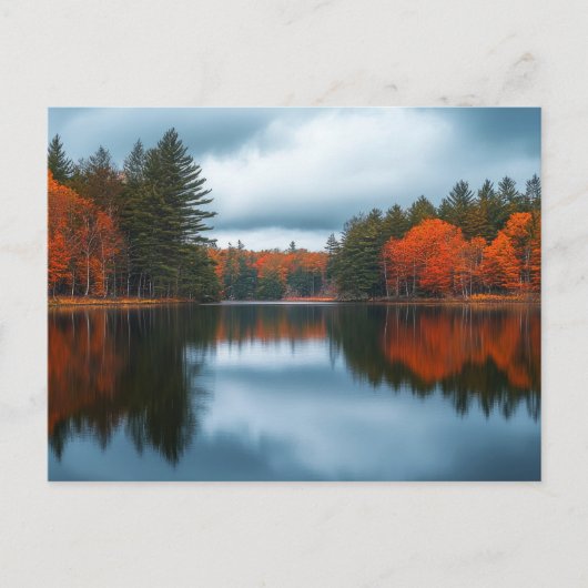 Herbstsee Postkarte (Vorderseite)