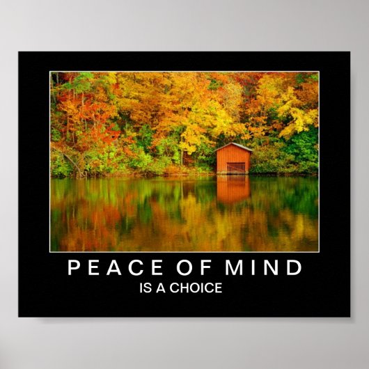 Herbstsee Reflections: Peace of Mind Poster (Vorne)