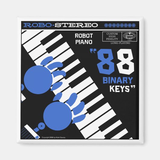 Herbstsee "ROBOT PIANO" Magnet (Vorne)