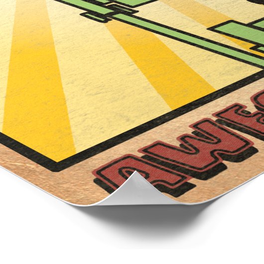 Herbstsee "ROBOT" Poster (Ecke)