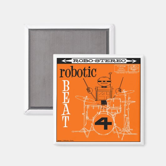 Herbstsee "ROBOTIC BEAT LP" Magnet (Vorderseite/Rückseite)