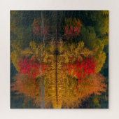 Herbstsee und Baumpuzzle Puzzle (Horizontal)