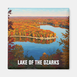 Herbstsee von Ozarks Missouri Magnet