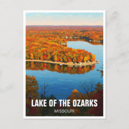 Herbstsee von Ozarks Missouri Postkarte