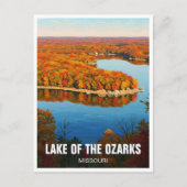 Herbstsee von Ozarks Missouri Postkarte (Vorderseite)