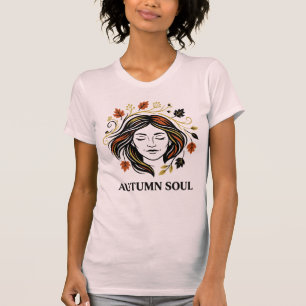 Herbstseele Botanische Frau T-Shirt