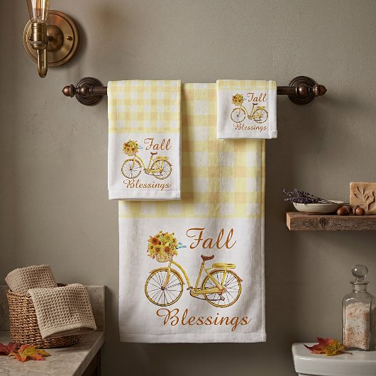 Herbstsegeln Fahrradbad Handtuchhandtuch Set