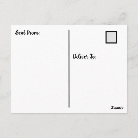 Herbstsegmente "I Miss YOU" Sprichwort Hi Postcard Postkarte (Rückseite)