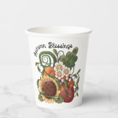 Herbstsegnung Herbsternte Pappbecher (Vorderseite)